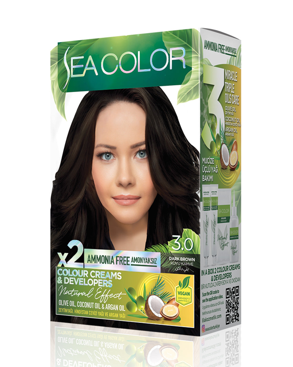 SEA COLOR SET BOYA AMONYAKSIZ 3.0 KOYU KAHVE