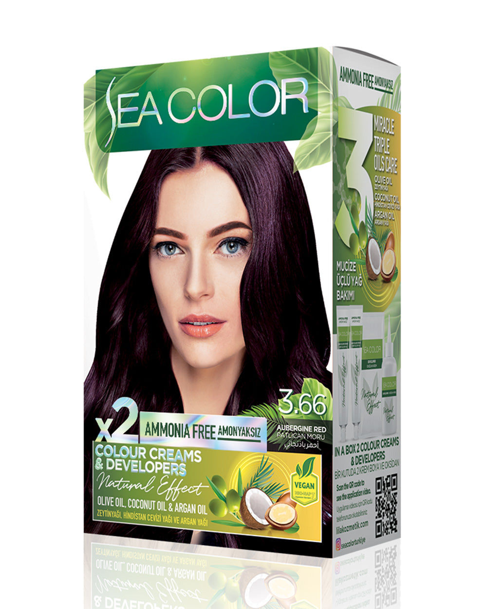 SEA COLOR SET BOYA AMONYAKSIZ 3.66 PATLICAN MORU