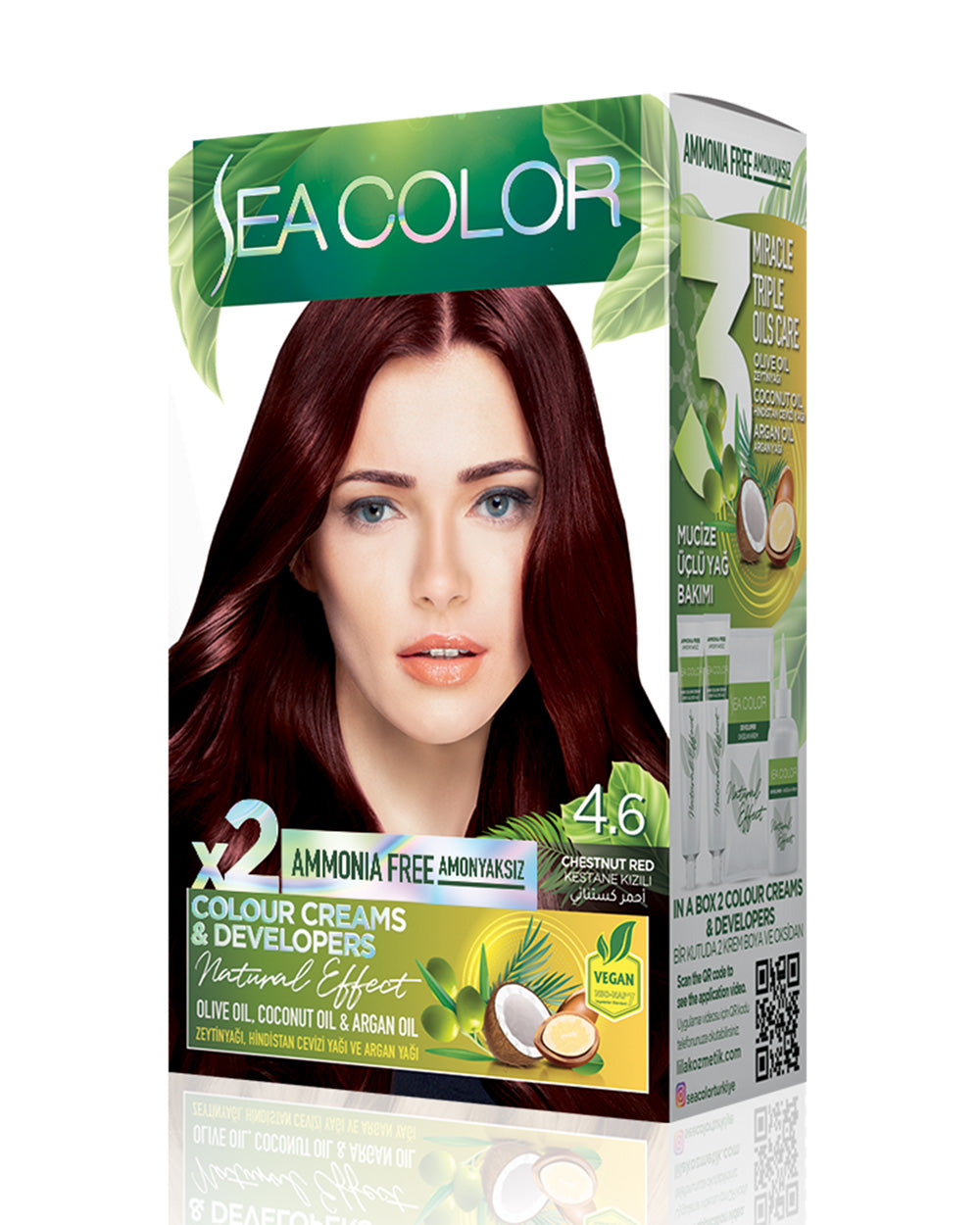 SEA COLOR SET BOYA AMONYAKSIZ 4.6 KESTANE KIZILI