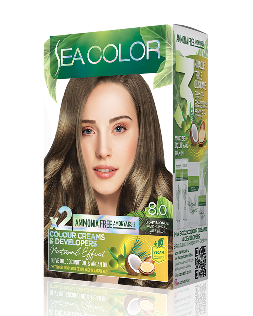 SEA COLOR SET BOYA AMONYAKSIZ 8.0 AÇIK KUMRAL