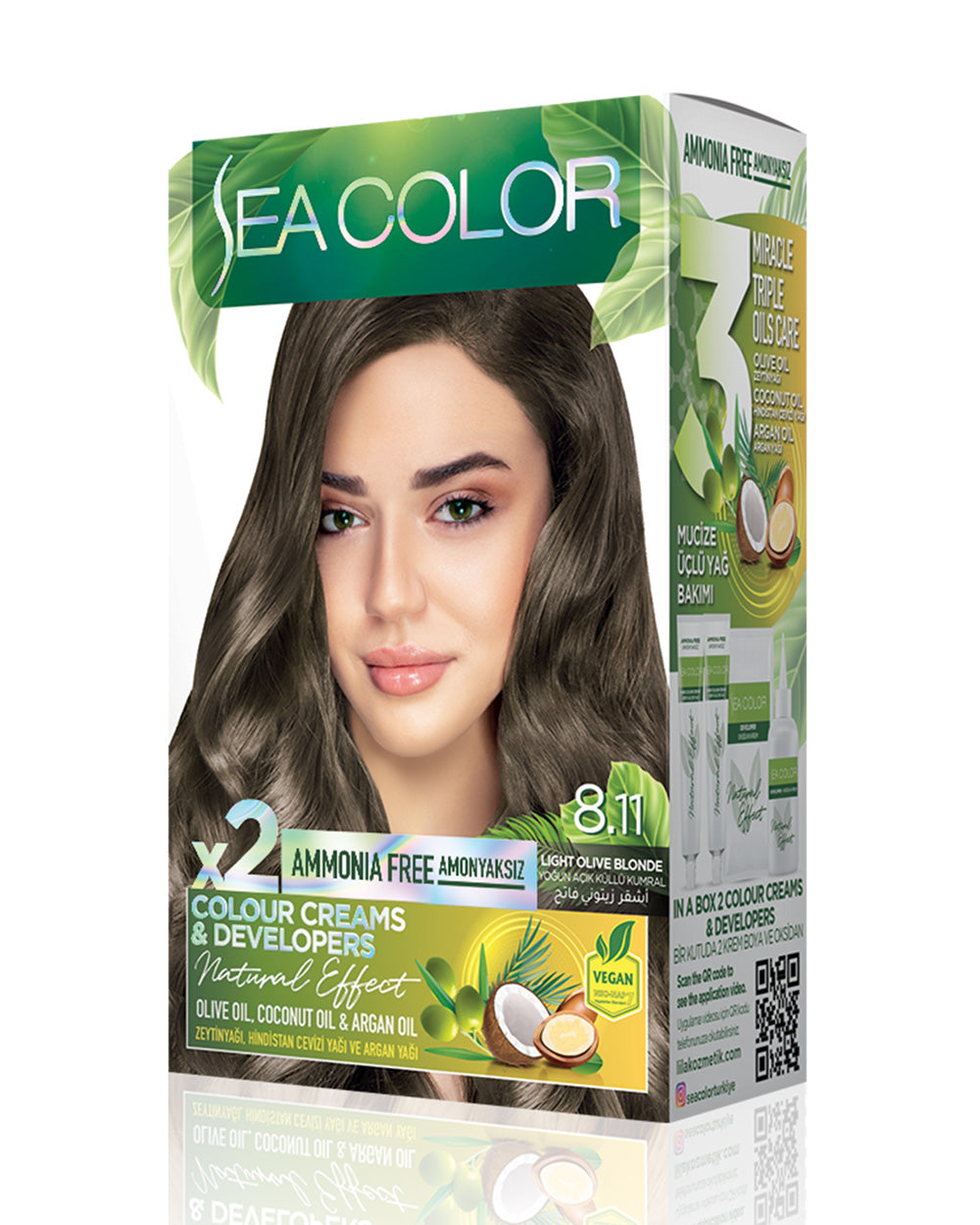 SEA COLOR SET BOYA AMONYAKSIZ 8.11 YOĞUN KÜLLÜ AÇIK KUMRAL